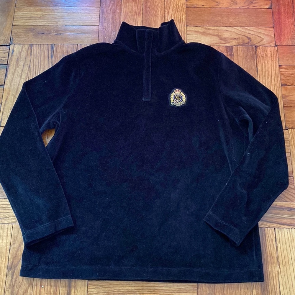 vintage polo ralph lauren petite black sweater size: P/S - Picture 2 of 8